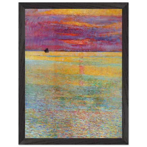 Sunset at Sea by Childe Hassam — Framed art print at Zephyeer