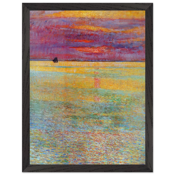 Sunset at Sea by Childe Hassam — Framed art print at Zephyeer