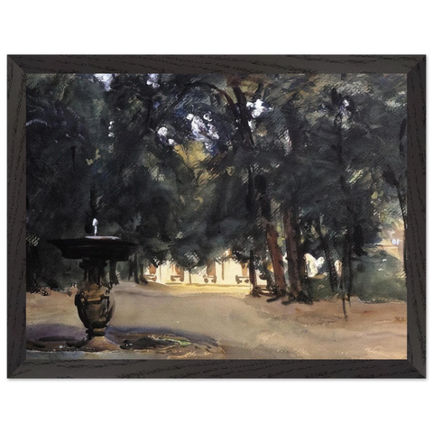 Villa Torlonia Fountain by John Singer Sargent — Framed art print at Zephyeer