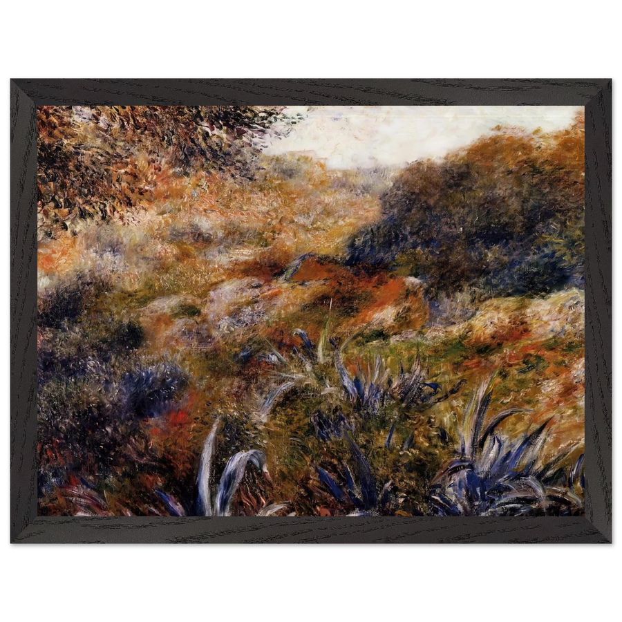 Algerian Landscape The Ravine of the Wild Women by Pierre-Auguste Renoir — Framed art print at Zephyeer