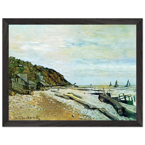 Boatyard near Honfleur by Claude Monet — Framed art print at Zephyeer