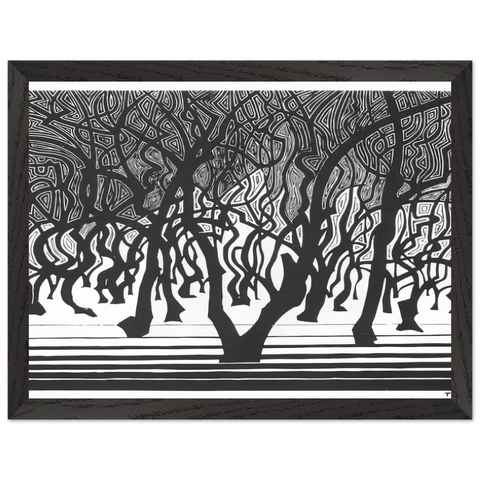 WOODS NEAR MENTON by MC Escher — Framed art print at Zephyeer