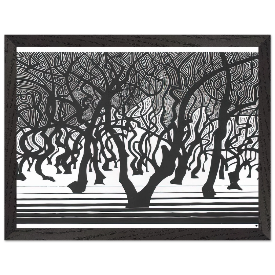 WOODS NEAR MENTON by MC Escher — Framed art print at Zephyeer
