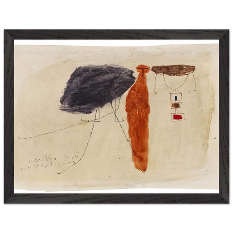 Komposition - 1959 by Julius Bissier — Framed art print at Zephyeer