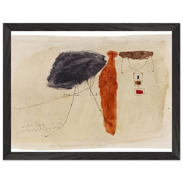 Komposition - 1959 by Julius Bissier — Framed art print at Zephyeer