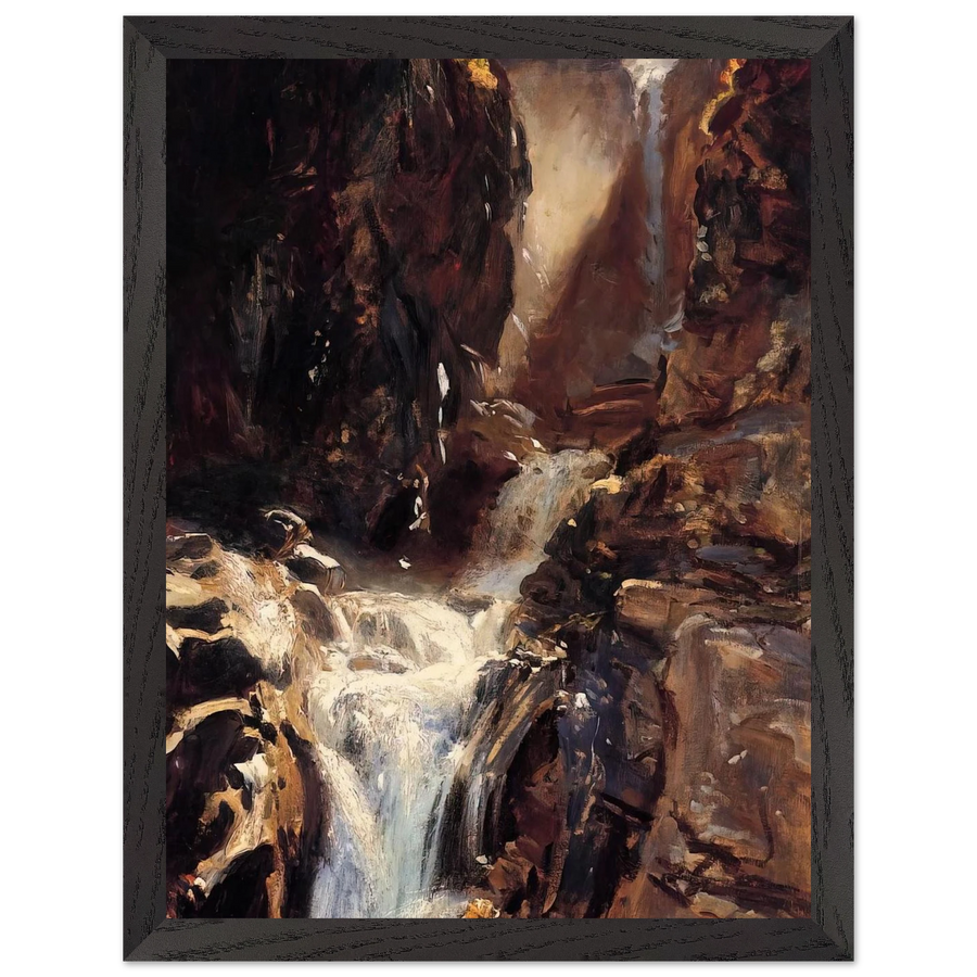 A Waterfall by John Singer Sargent — Framed art print at Zephyeer