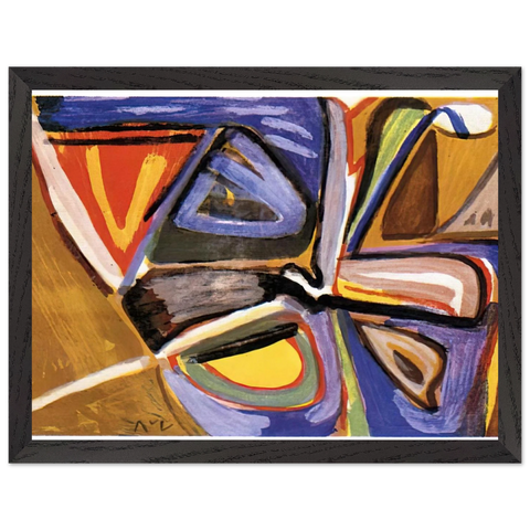 Le bonheur de Matisse - 1981 by Bram van Velde — Framed art print at Zephyeer
