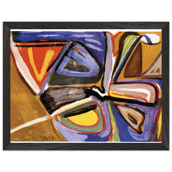 Le bonheur de Matisse - 1981 by Bram van Velde — Framed art print at Zephyeer