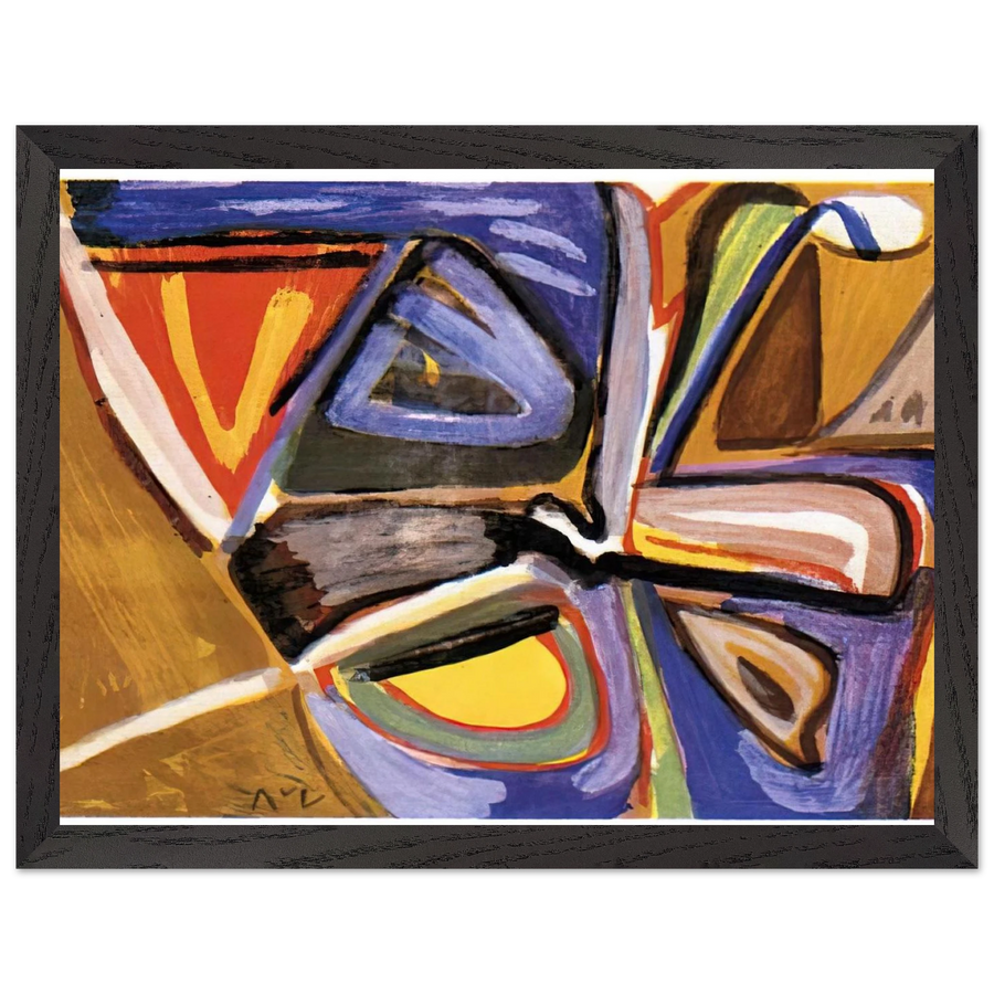 Le bonheur de Matisse - 1981 by Bram van Velde — Framed art print at Zephyeer