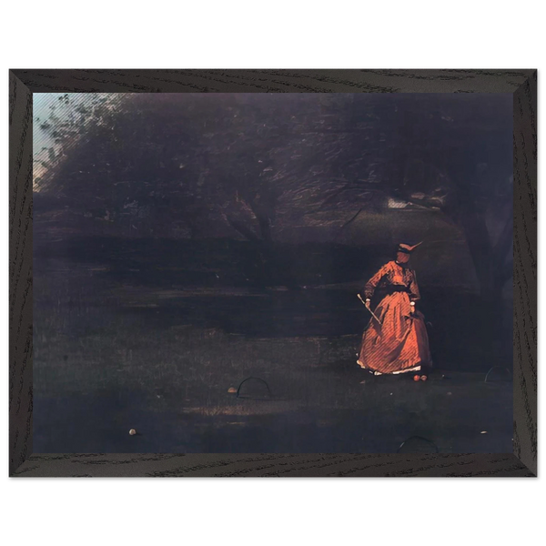 CROQUET PLAYERS 1 by Winslow Homer — Framed art print at Zephyeer