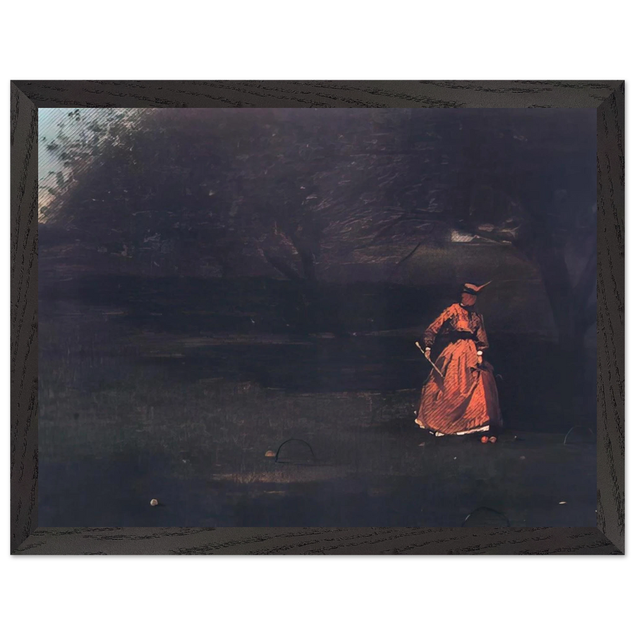 CROQUET PLAYERS 1 by Winslow Homer — Framed art print at Zephyeer