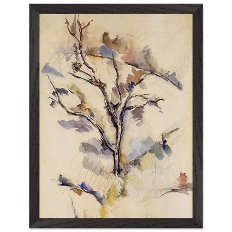 The Oak by Paul Cézanne — Framed art print at Zephyeer