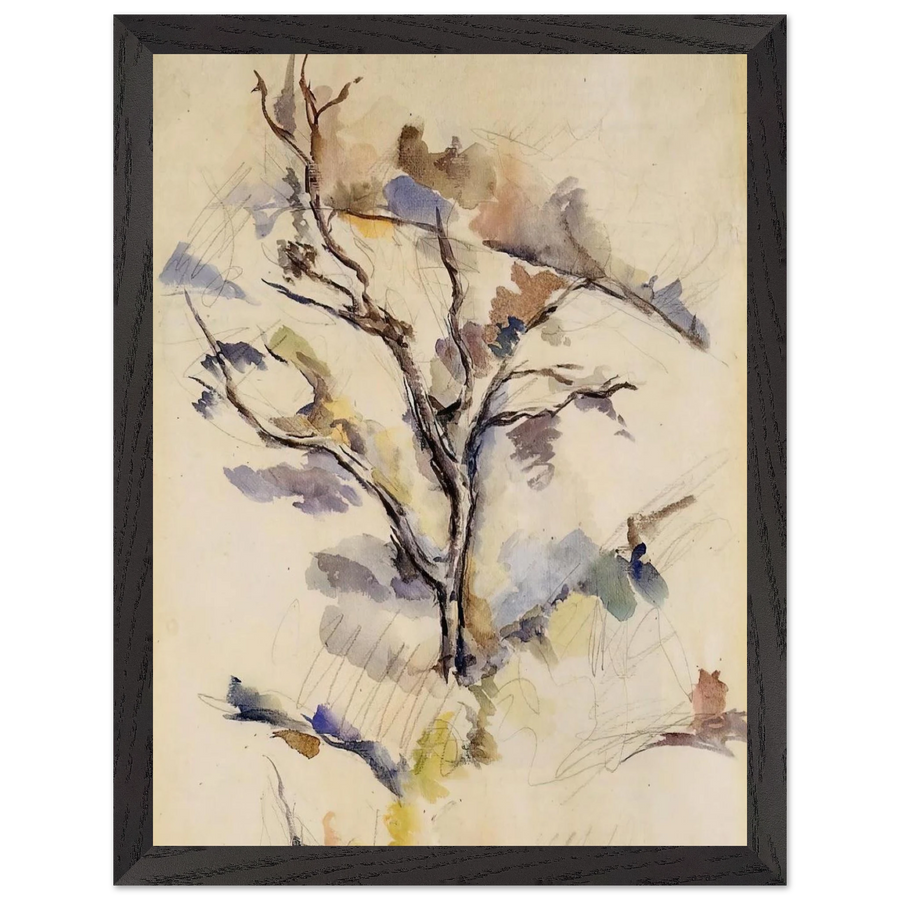 The Oak by Paul Cézanne — Framed art print at Zephyeer
