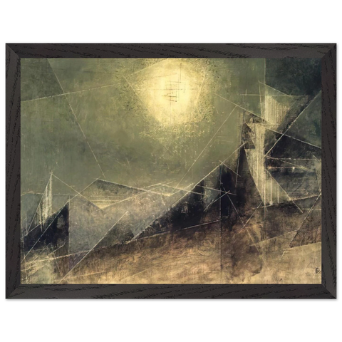 LUNAR WEB 1951 by Lyonel Feininger — Framed art print at Zephyeer