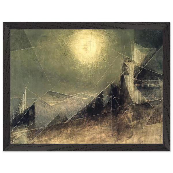 LUNAR WEB 1951 by Lyonel Feininger — Framed art print at Zephyeer
