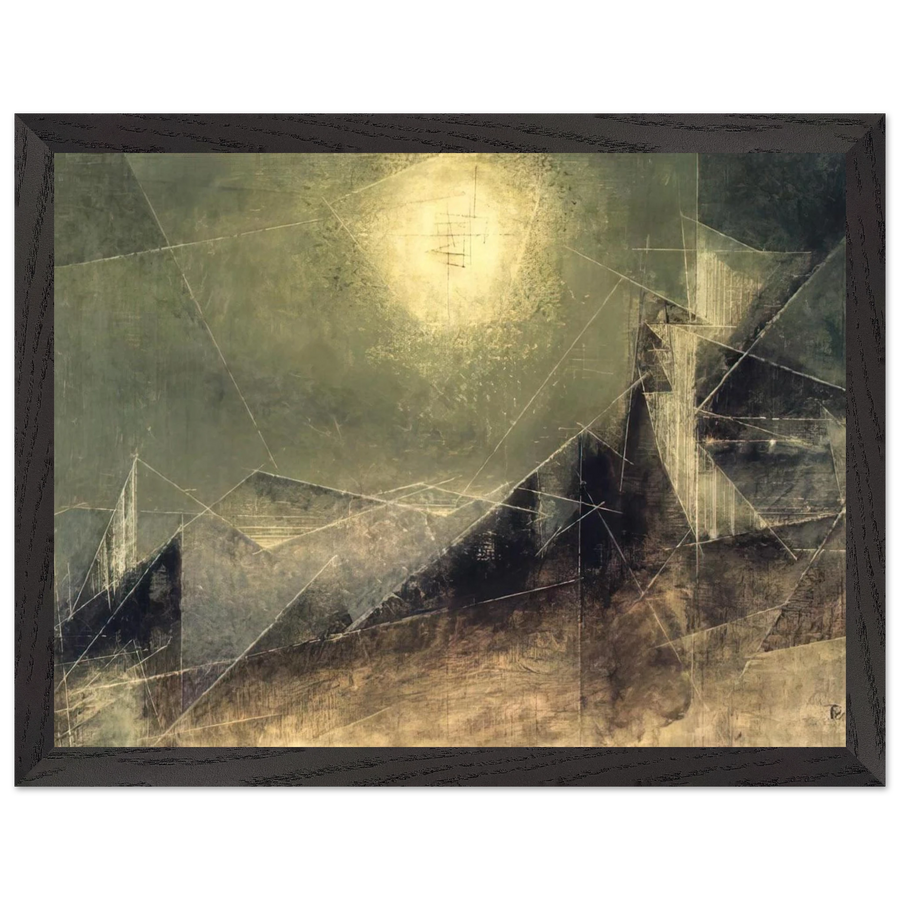 LUNAR WEB 1951 by Lyonel Feininger — Framed art print at Zephyeer