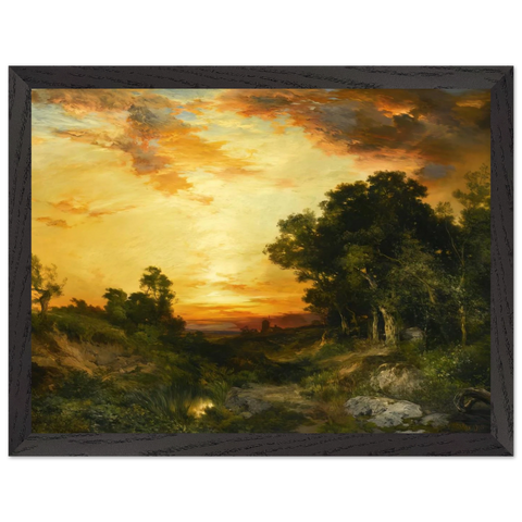 Sunset Amagansett by Thomas Moran — Framed art print at Zephyeer