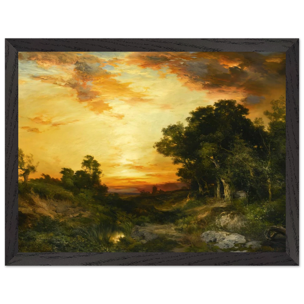 Sunset Amagansett by Thomas Moran — Framed art print at Zephyeer