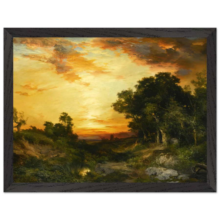 Sunset Amagansett by Thomas Moran — Framed art print at Zephyeer