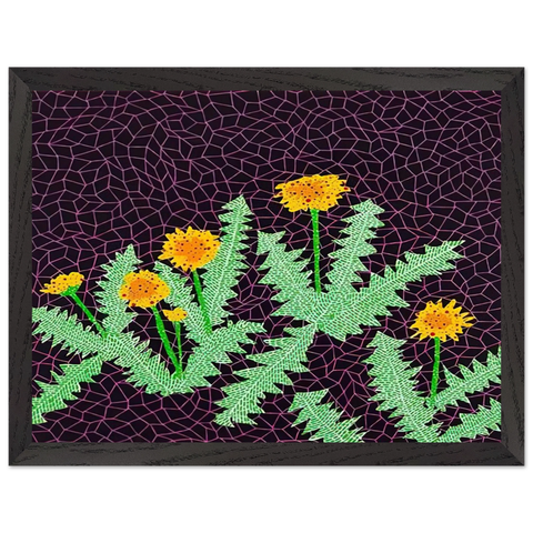DANDELIONS 1985 by Yayoi Kusama — Framed art print at Zephyeer