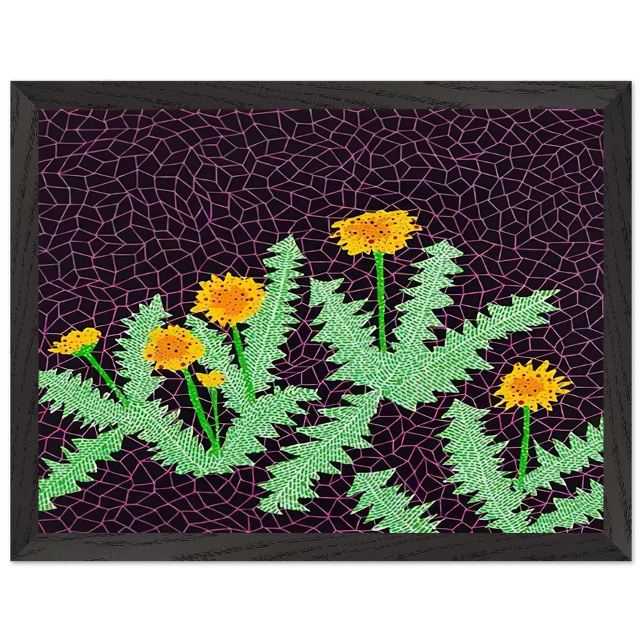 DANDELIONS 1985 by Yayoi Kusama — Framed art print at Zephyeer