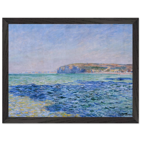 Shadows on the Sea at Pourville by Claude Monet — Framed art print at Zephyeer