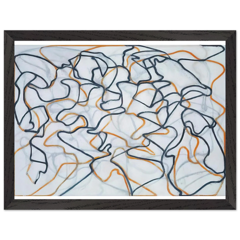 White Ground Letter - 2010 by Brice Marden — Framed art print at Zephyeer