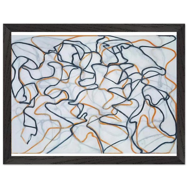 White Ground Letter - 2010 by Brice Marden — Framed art print at Zephyeer