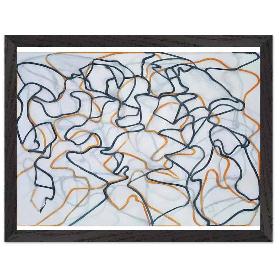 White Ground Letter - 2010 by Brice Marden — Framed art print at Zephyeer