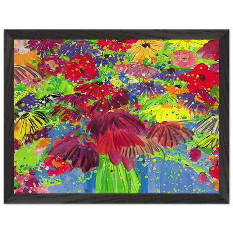 I Love Chrysanthemums - 2000 by Walasse Ting — Framed art print at Zephyeer