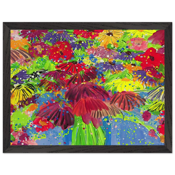 I Love Chrysanthemums - 2000 by Walasse Ting — Framed art print at Zephyeer