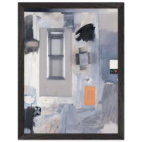 TROPHY V FOR JASPER JOHNS 1962 by Robert Rauschenberg — Framed art print at Zephyeer