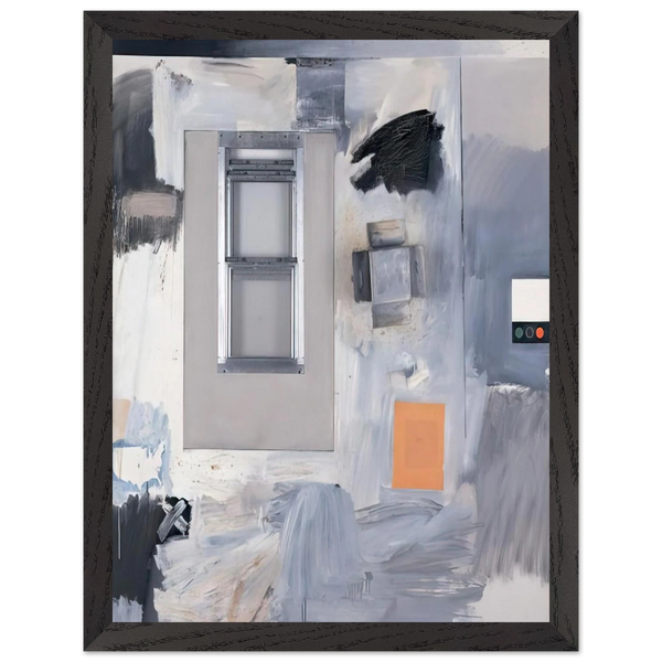 TROPHY V FOR JASPER JOHNS 1962 by Robert Rauschenberg — Framed art print at Zephyeer