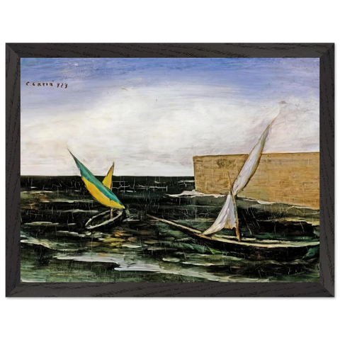 VELE NEL PORTO by Carlo Carra — Framed art print at Zephyeer