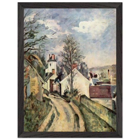 The House of Dr. Gachet in Auvers by Paul Cézanne — Framed art print at Zephyeer