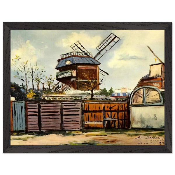 MOULIN DE LA GALETTE 6 by Maurice Utrillo — Framed art print at Zephyeer