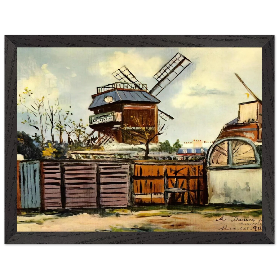 MOULIN DE LA GALETTE 6 by Maurice Utrillo — Framed art print at Zephyeer