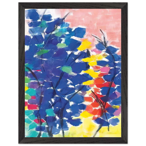UNTITLED FLORAL ABSTRACTION 1970 by Alma Woodsey Thomas — Framed art print at Zephyeer