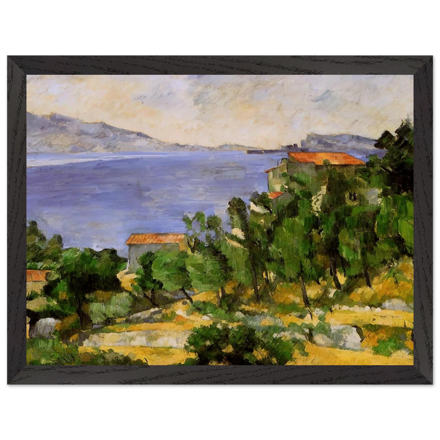 The Bay of L'Estaque from the East by Paul Cézanne — Framed art print at Zephyeer