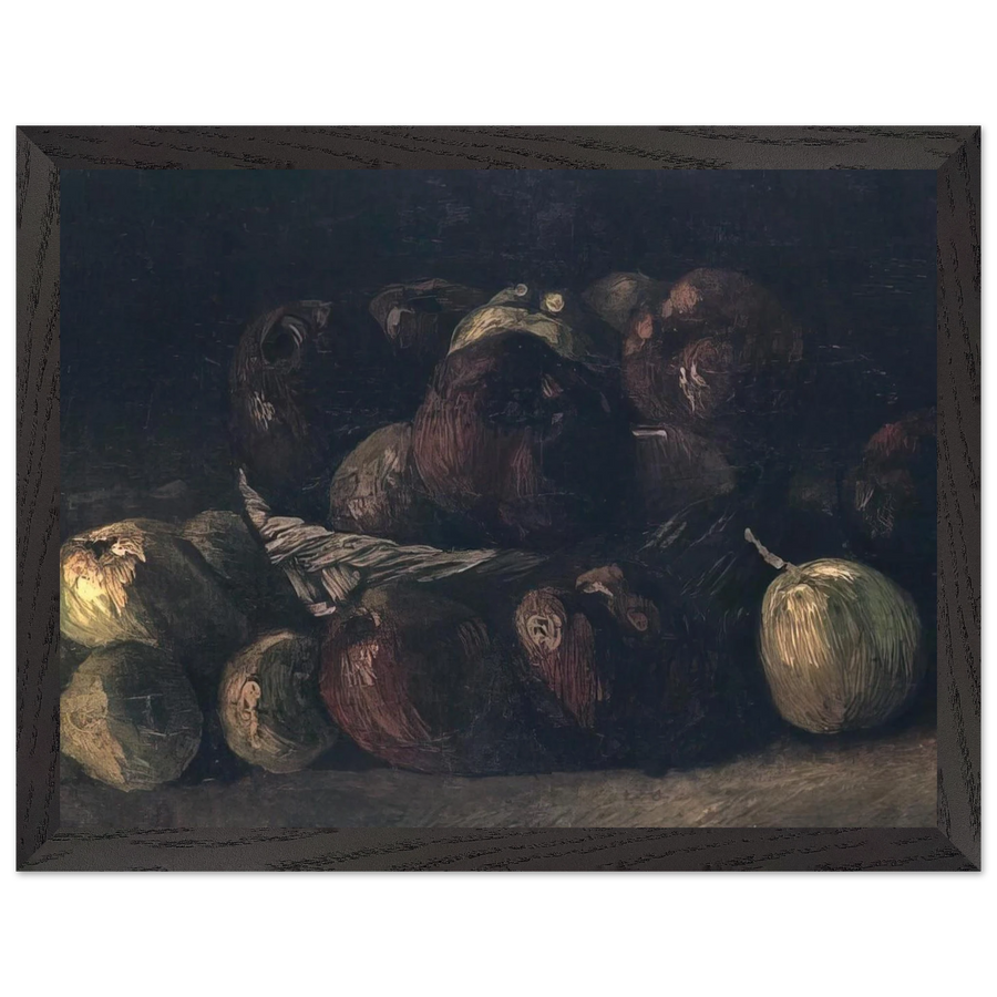 Still life with a basket of apples by Vincent van Gogh — Framed art print at Zephyeer