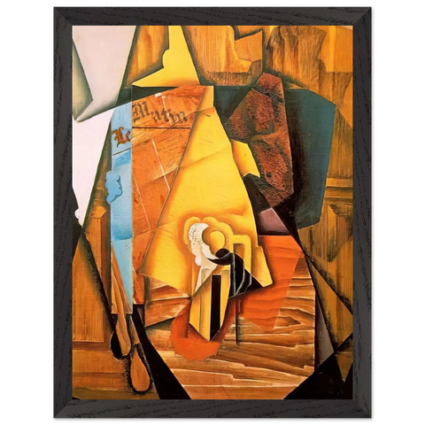 A MAN IN A CAFE 1914 by Juan Gris — Framed art print at Zephyeer