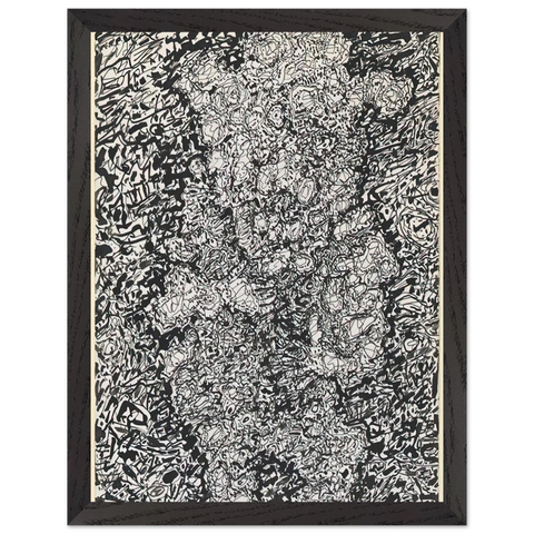FIGURE WITH HAT IN A LANDSCAPE 1960 by Jean Dubuffet — Framed art print at Zephyeer