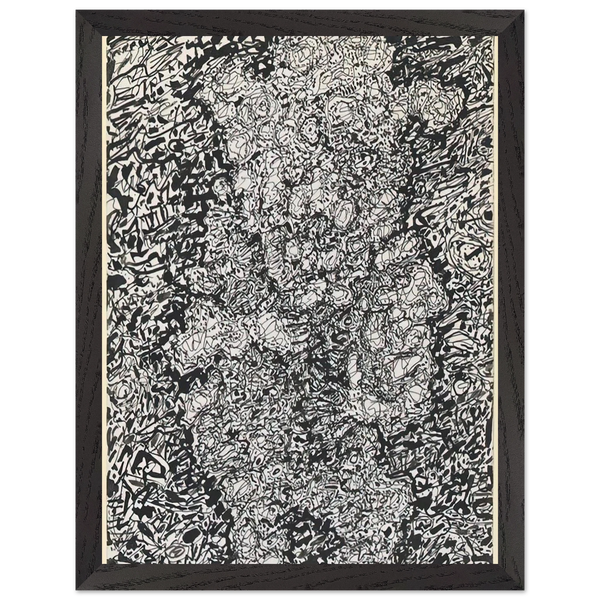 FIGURE WITH HAT IN A LANDSCAPE 1960 by Jean Dubuffet — Framed art print at Zephyeer