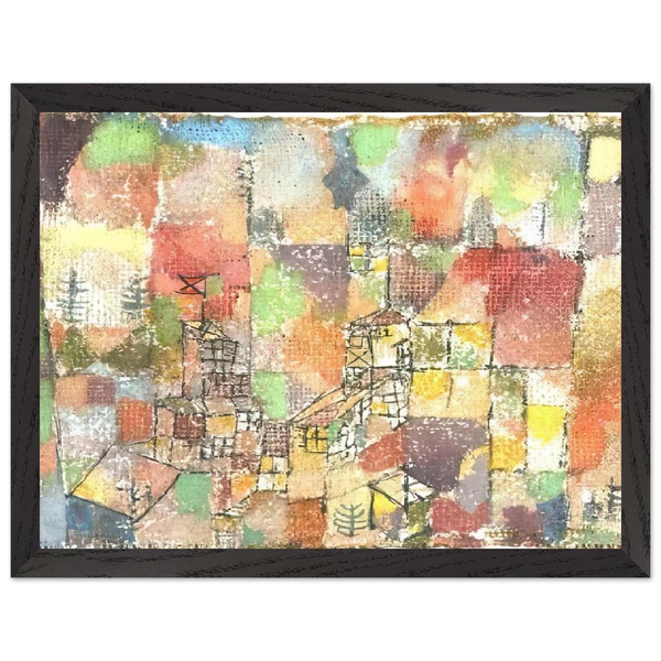 TWO COUNTRY HOUSES 1918 by Paul Klee — Framed art print at Zephyeer