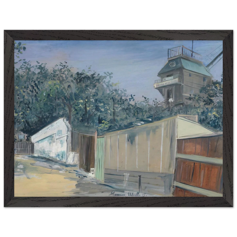 LE MOULIN DE LA GALETTE A MONTMARTRE 1915 by Maurice Utrillo — Framed art print at Zephyeer