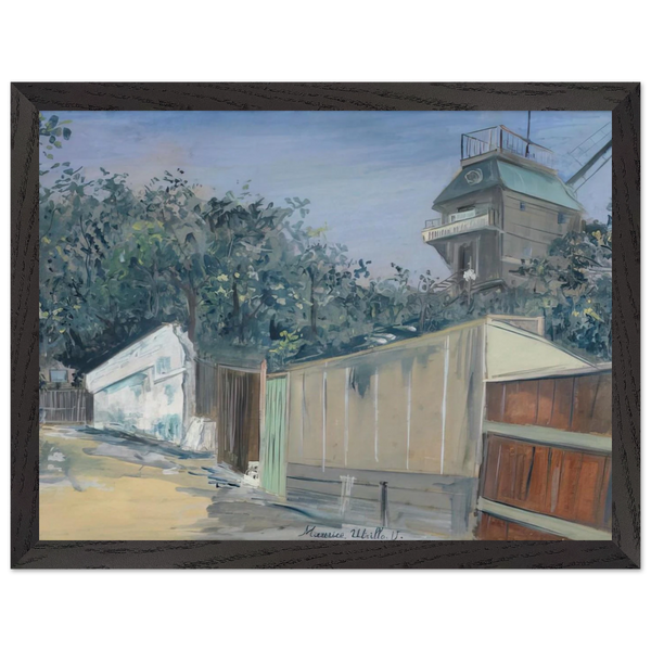 LE MOULIN DE LA GALETTE A MONTMARTRE 1915 by Maurice Utrillo — Framed art print at Zephyeer