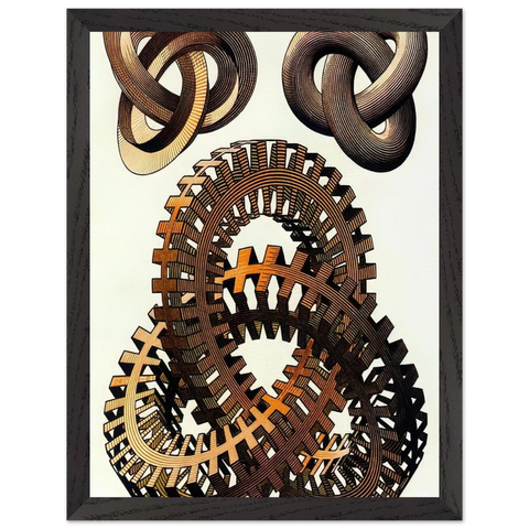 KNOTS COLOUR by MC Escher — Framed art print at Zephyeer