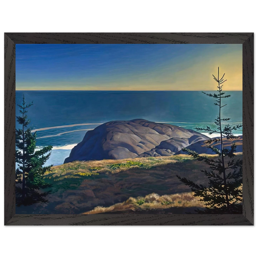 Young Spruces, Maine Coast by Rockwell Kent — Framed art print at Zephyeer