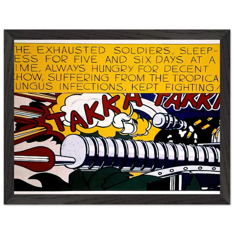 TAKKA TAKKA 1962 by Roy Lichtenstein — Framed art print at Zephyeer