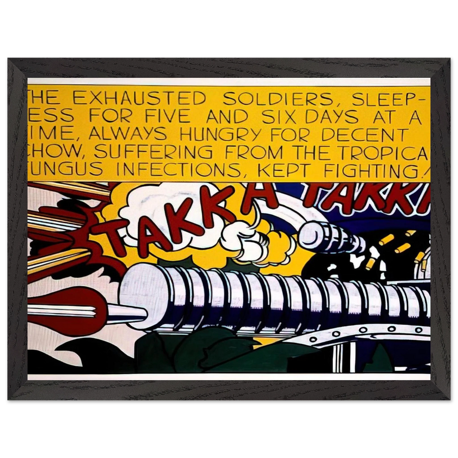 TAKKA TAKKA 1962 by Roy Lichtenstein — Framed art print at Zephyeer